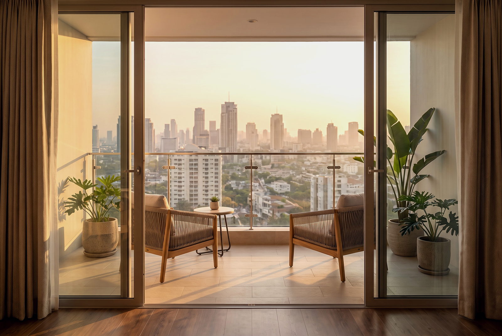 Condominium city view